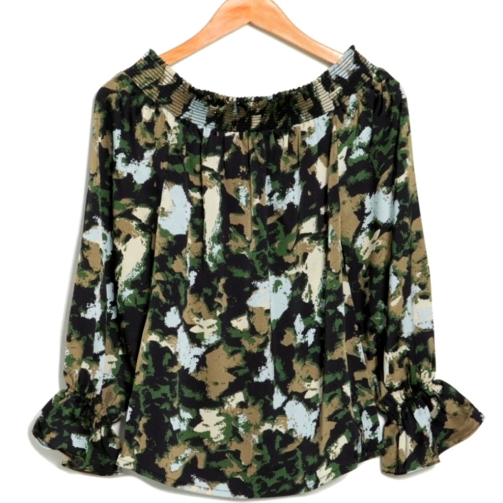 PATRIZIA LUCA Milano Off-the-Shoulder Blouse NWT - Size: Medium